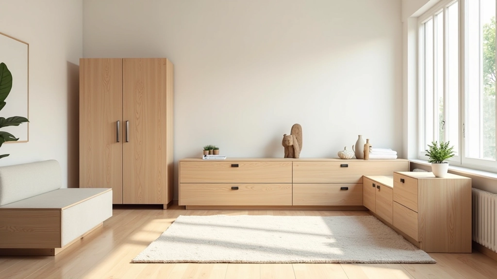 Collection de meubles pliables et extensibles pour petits espaces