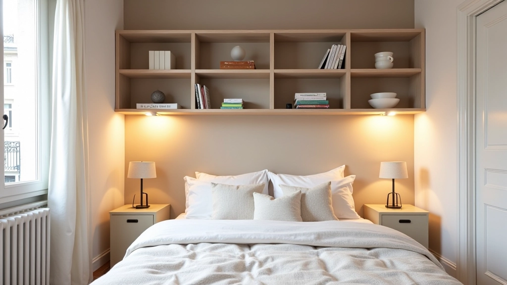 Intérieur d'un petit appartement parisien bien aménagé avec rangements intelligents et organisation optimale