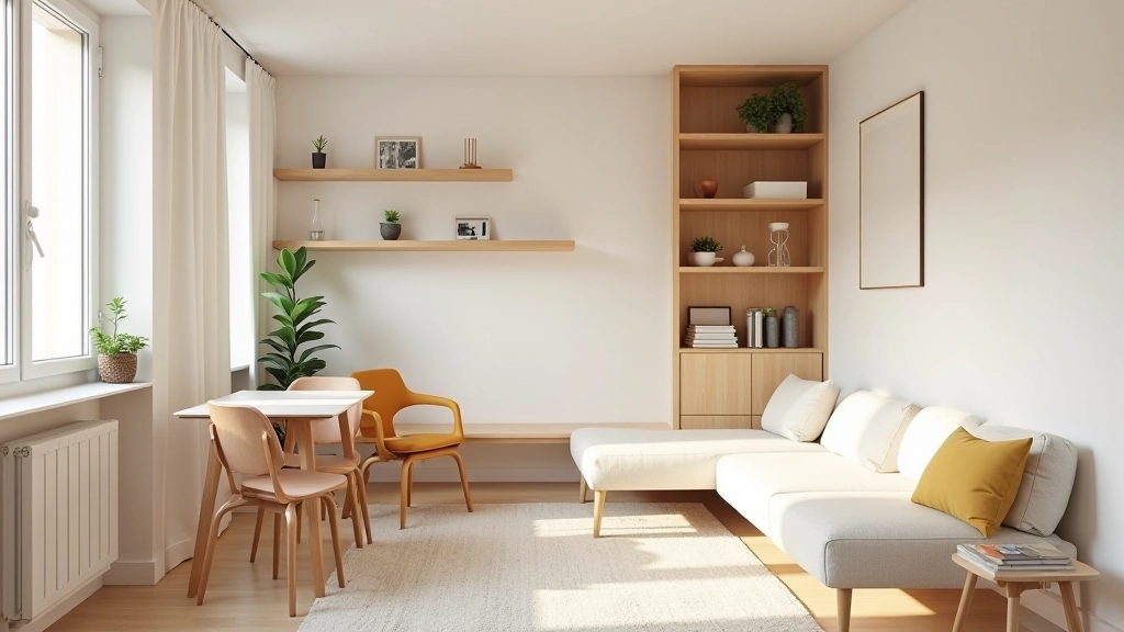 Studio parisien avec rangements intégrés