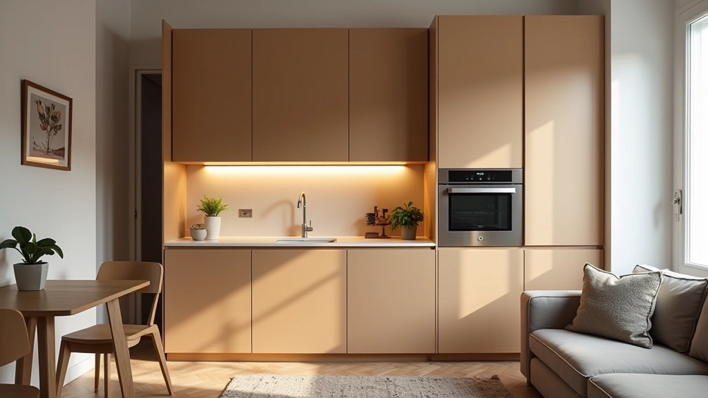 Petit appartement avec cuisine ouverte optimisée